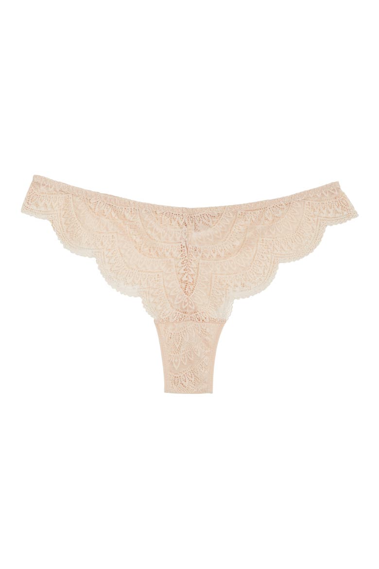 Karma Lace Tanga, Alternate, color, PEAU ROSE