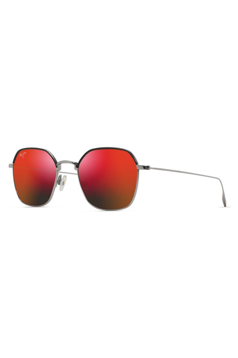 Moon Doggy 52mm Polarized Square Sunglasses, Alternate, color, GUNMETAL
