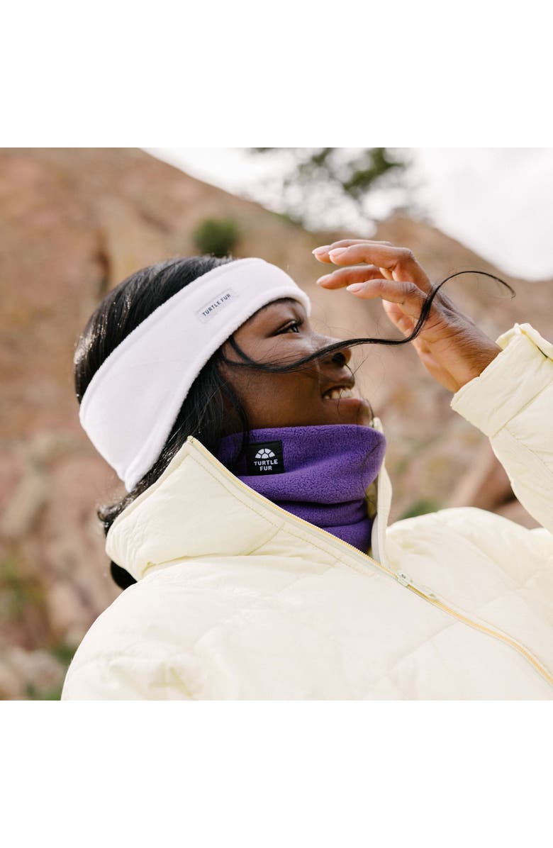 Turtle Fur Bang Band Fleece Headband, Alternate, color, Black