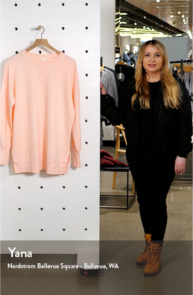 Side Slit Cotton Sweatshirt, sales video thumbnail