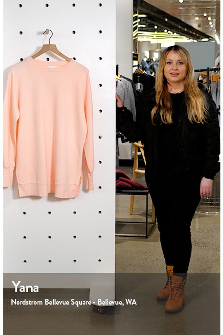 Side Slit Cotton Sweatshirt video