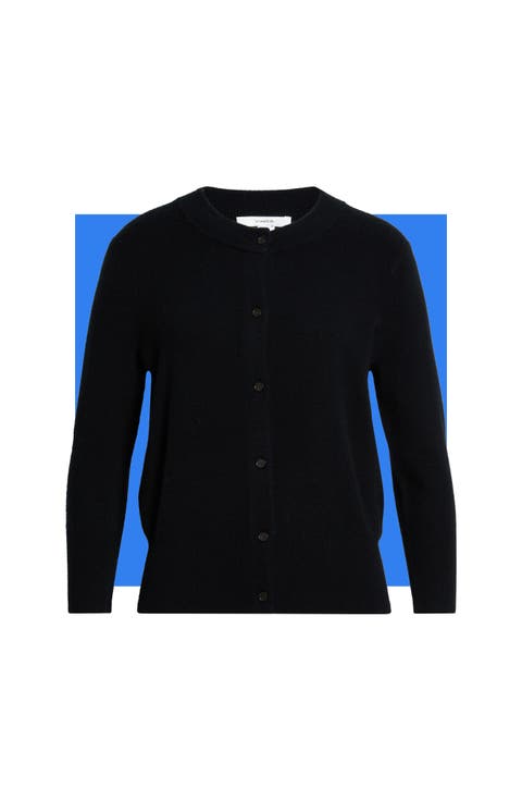Wool Blend Shrunken Cardigan