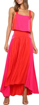 Petal & Pup Lulu Floral Print Two-Piece High-Low Dress