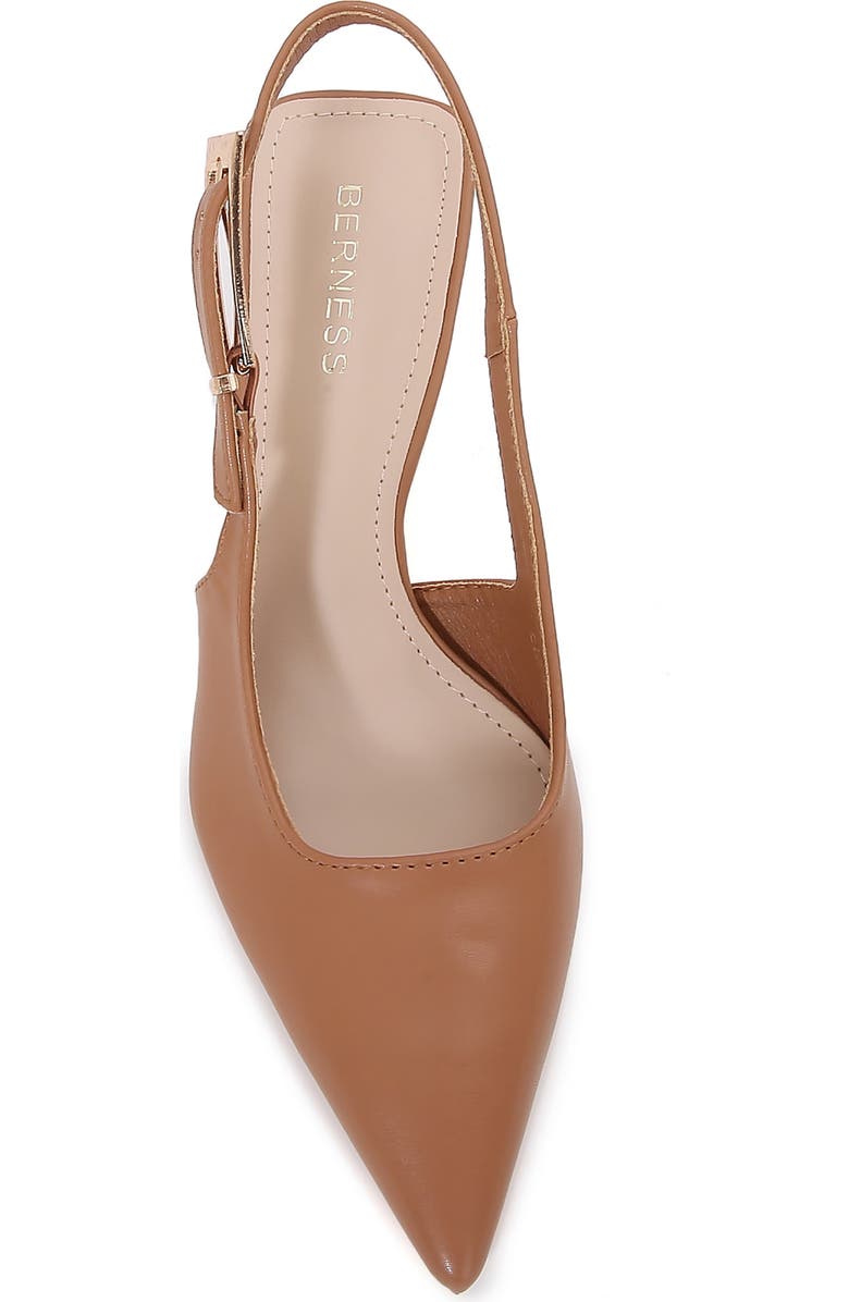 BERNESS Cassandra Slingback Kitten Heel Pump, Alternate, color, Mocha