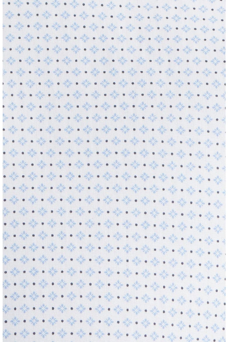 Hank Kent Slim Fit Stretch Cotton Dress Shirt, Alternate, color, WHITE W/ LIGHT BLUE