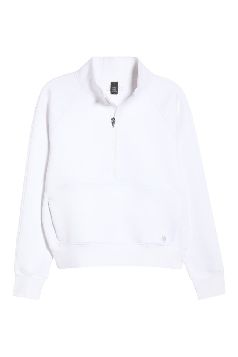 Kristina Half Zip Sweatshirt, Alternate, color, ARCTIC