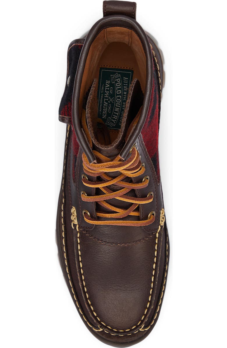 Polo Ralph Lauren Lug Sole Leather Boot, Alternate, color,