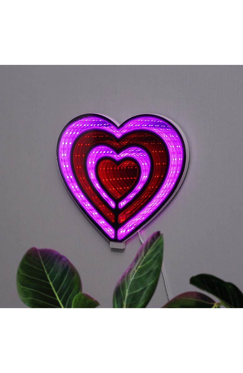 TREND TECH Neon Art Infinity Lights Wall & Desk Sign, Alternate, color, Heart