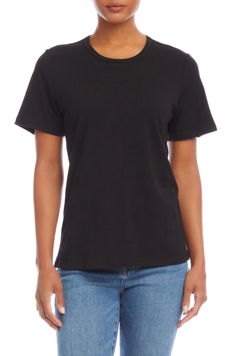 FIFTEEN TWENTY Stretch Cotton T-Shirt, Alternate, color, Black