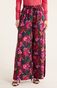 Ulla Johnson Sawyer Floral Cotton Wide Leg Pants