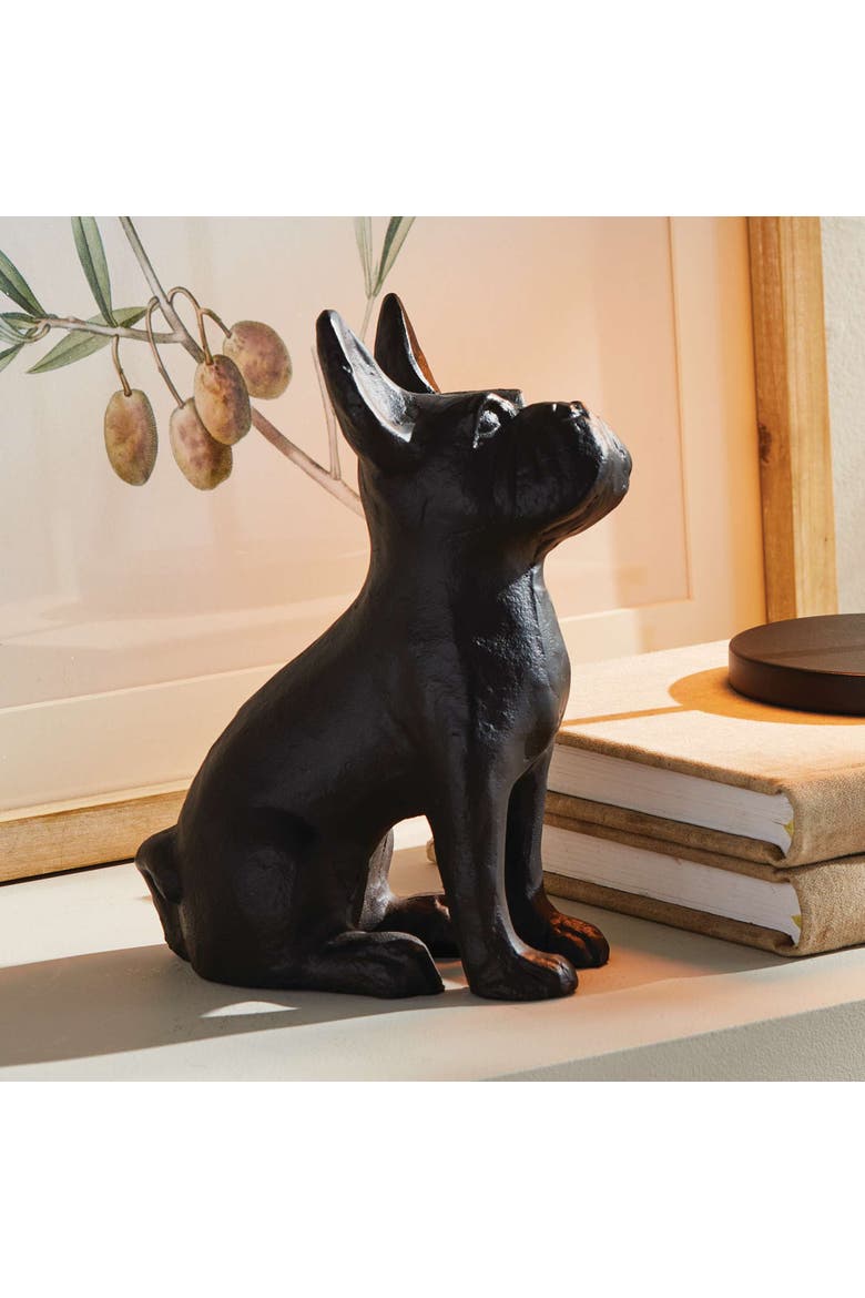 Good Boy Dog Sculpture, Alternate, color, Black