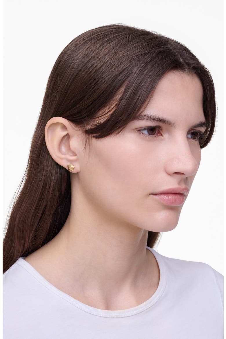Micro Star Balloon Stud Earrings, Alternate, color, LIGHT ANTIQUE GOLD