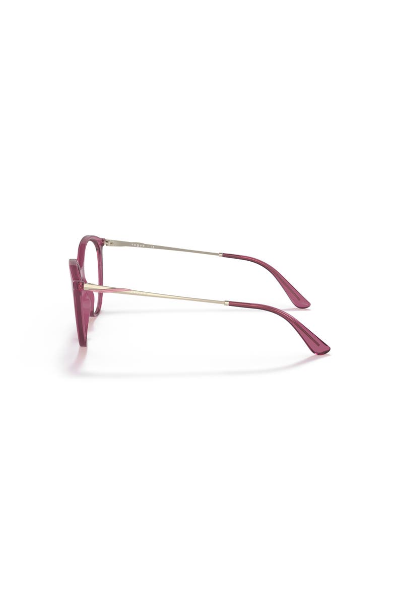 Vogue Eyewear 53mm Oval optical glasses, Alternate, color, Violet
