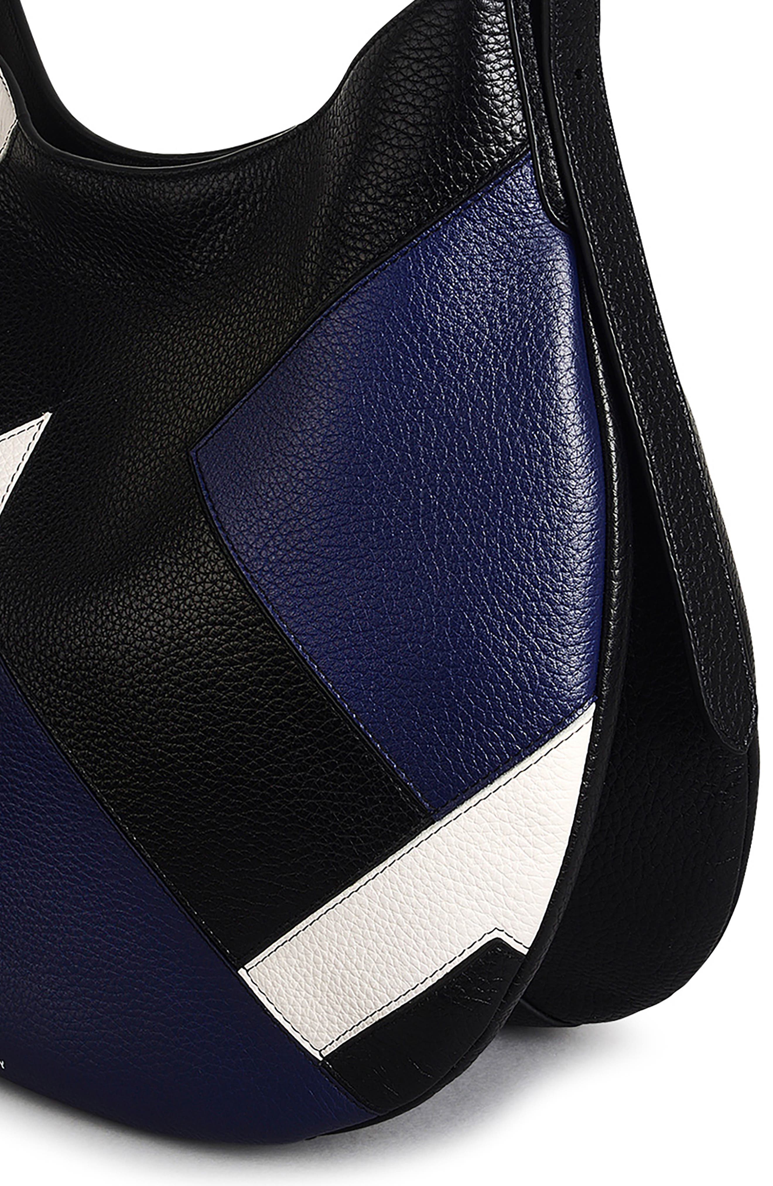 Radley Large Kensington Place Patchwork Shoulder Bag, Alternate, color, Black