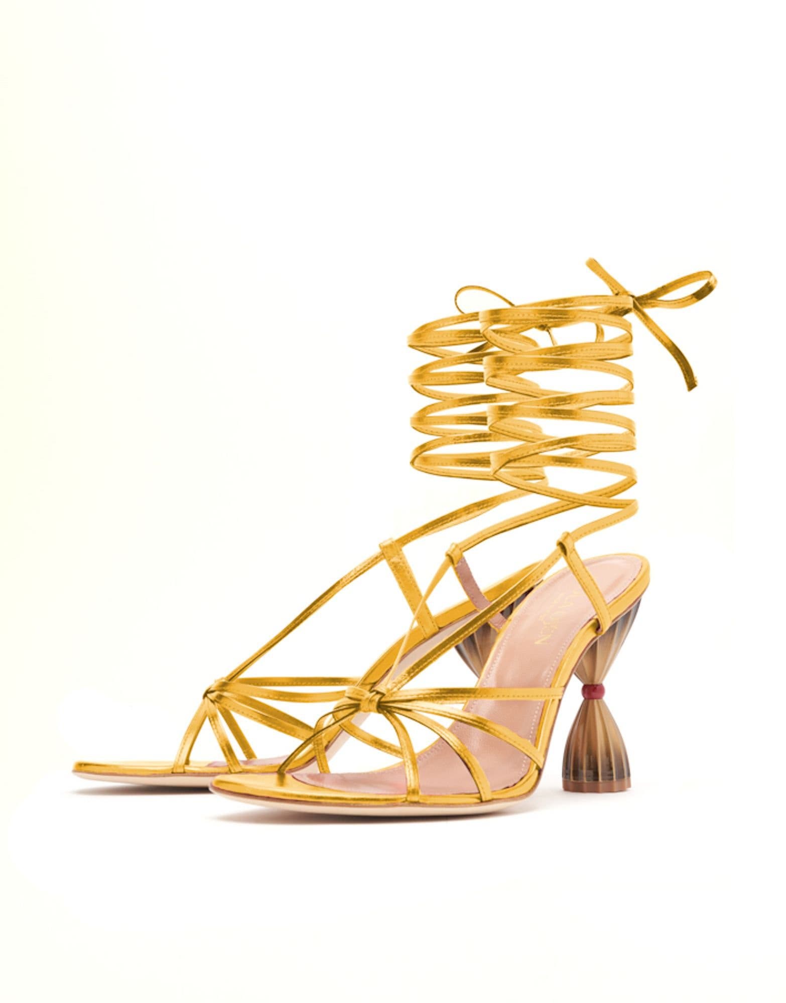 Saba Sandal, Alternate, color, Gold