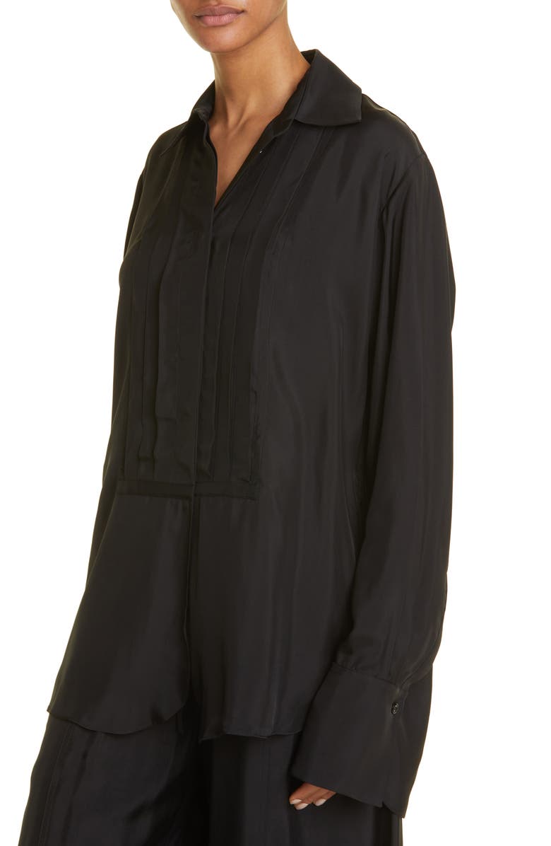 Jil Sander Relaxed Fit Tuxedo Shirt, Alternate, color,