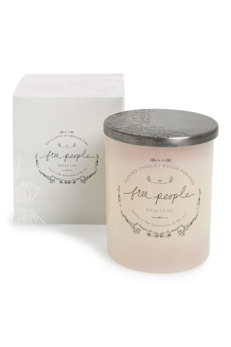 Scented Soy Candle, Main, color, WHITE