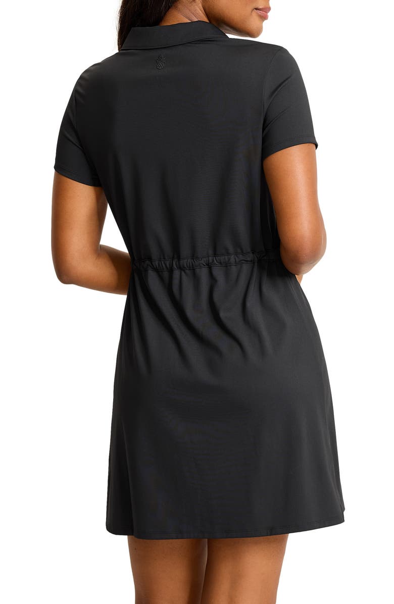 Tommy Bahama Abby Short Sleeve Minidress, Alternate, color, Black