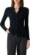 Akris punto Fitted Merino Wool Rib Cardigan