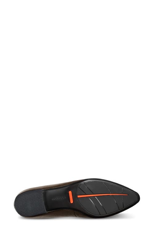 Rockport Tessa Pointed Toe Flat In Brown