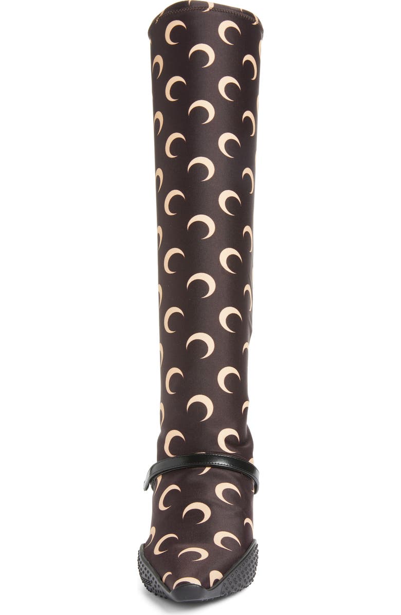 Marine Serre Moon Print Sock Boot, Alternate, color,