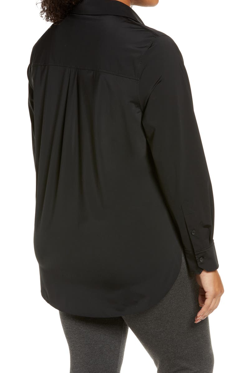 Lysse 'Lyssentials Schiffer Button-Up Shirt, Alternate, color, Black