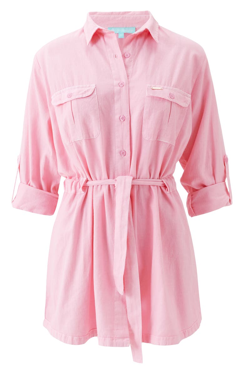 Melissa Odabash Lacey Cover-Up Minidress, Alternate, color, 