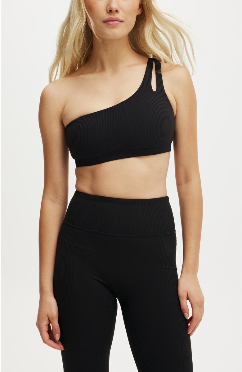 COTTON ON BODY Women's Active Ultra Soft Rib One Shoulder Crop, Main, color, 