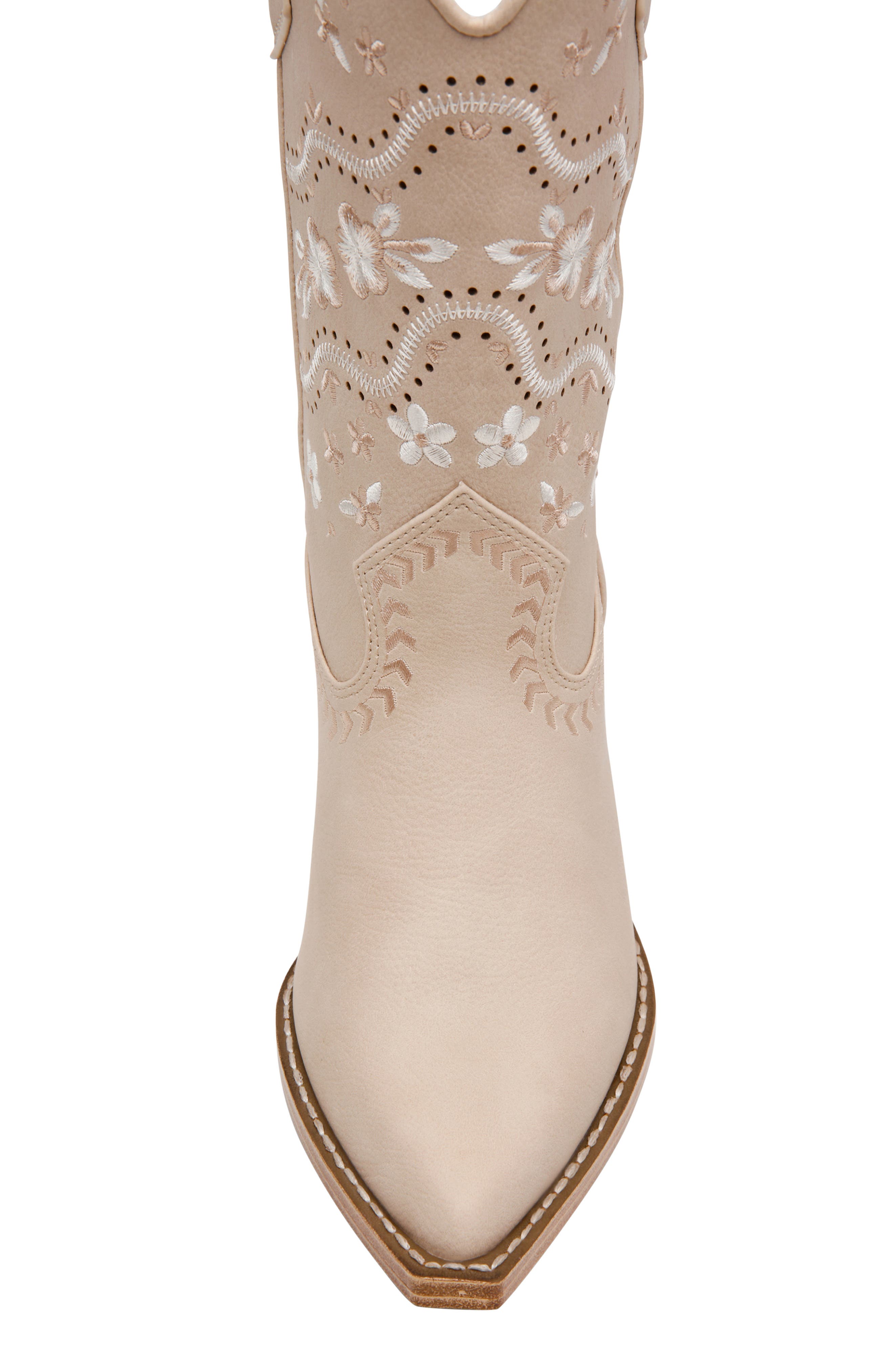 DV by Dolce Vita Avita Cowboy Boot, Alternate, color, Ivory