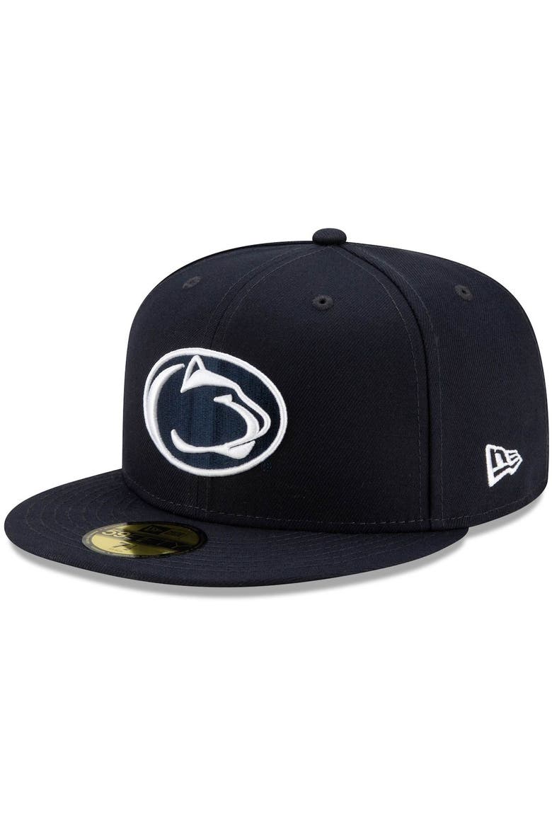 Men's New Era Navy Penn State Nittany Lions Basic 59FIFTY Team Fitted Hat, Alternate, color, NAVY