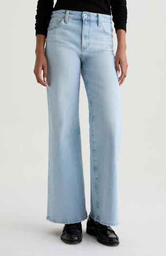 AG Saige Mid Rise Wide Leg Jeans