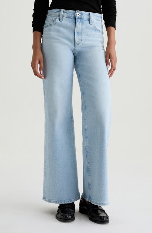 Ag Saige Mid Rise Wide Leg Jeans In Blue
