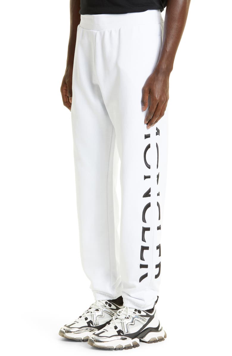 Moncler Men's Embroidered Strike Out Cotton Sweatpants, Alternate, color, 