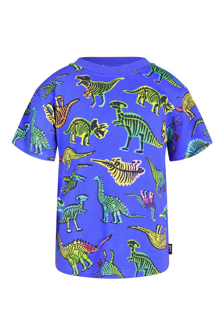 Kids' Dinosaur Graphic T-Shirt, Main, color, DINO BLUE
