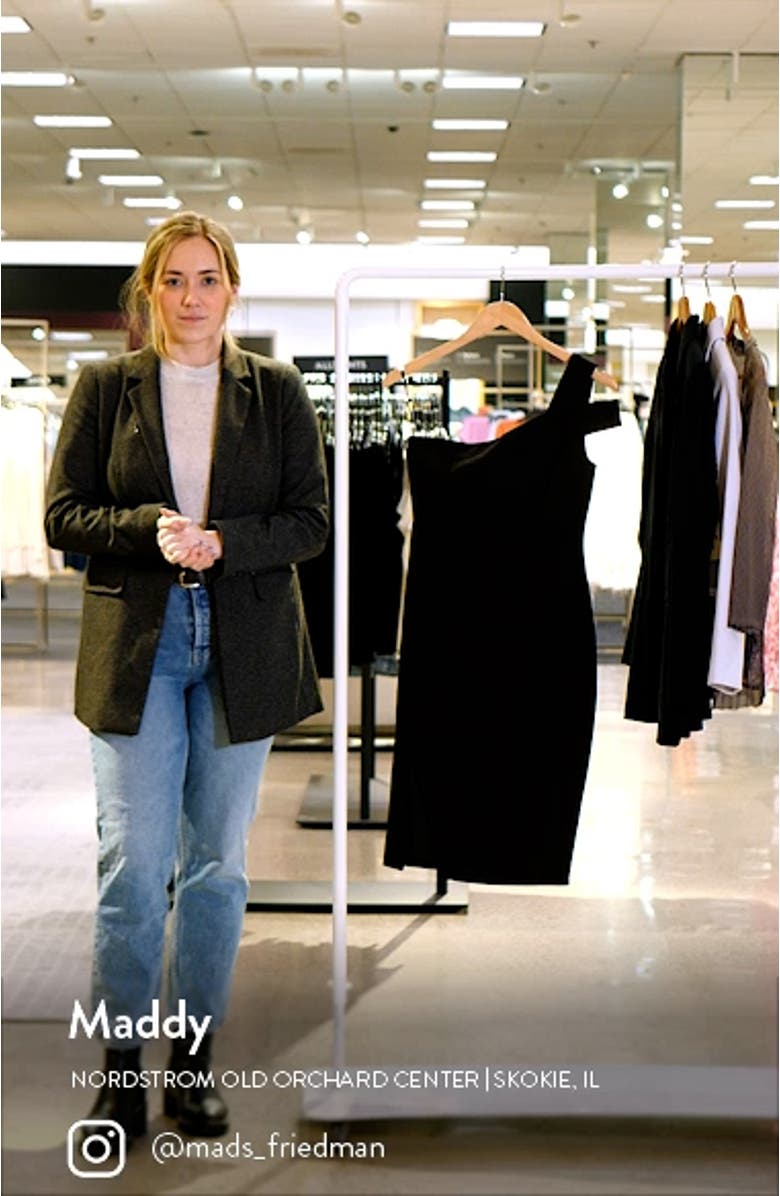 Packard One-Shoulder Sheath Dress, sales video thumbnail