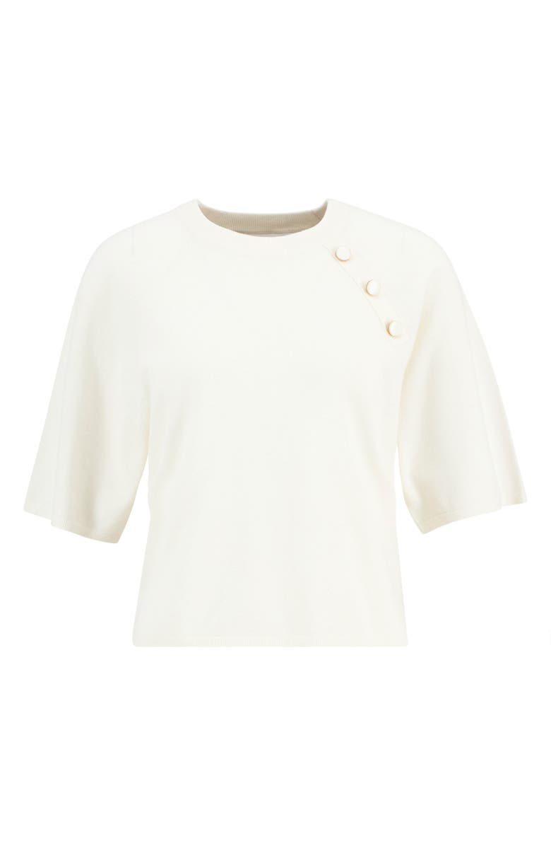 Barbour Camille Merino Wool & Cotton Sweater, Alternate, color, Cloud