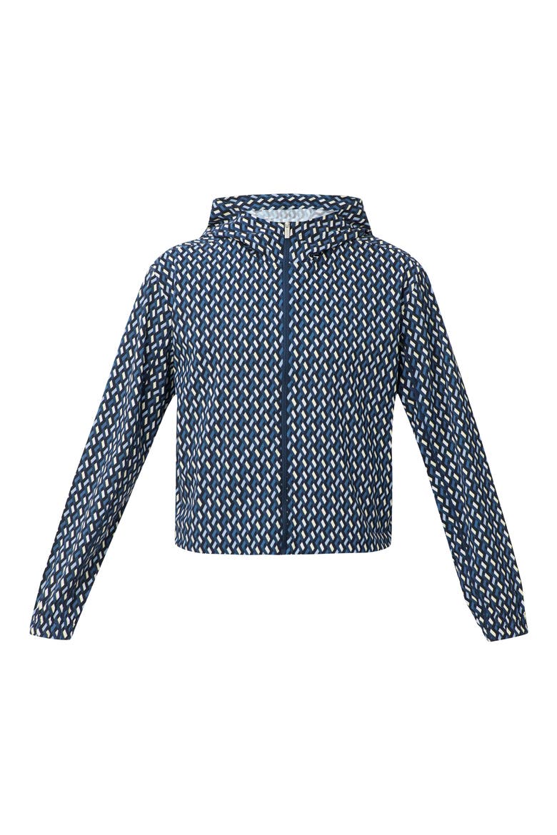 Explorer Cropped Zip Up Jacket, Alternate, color, BLUE LINKED GEO PRINT