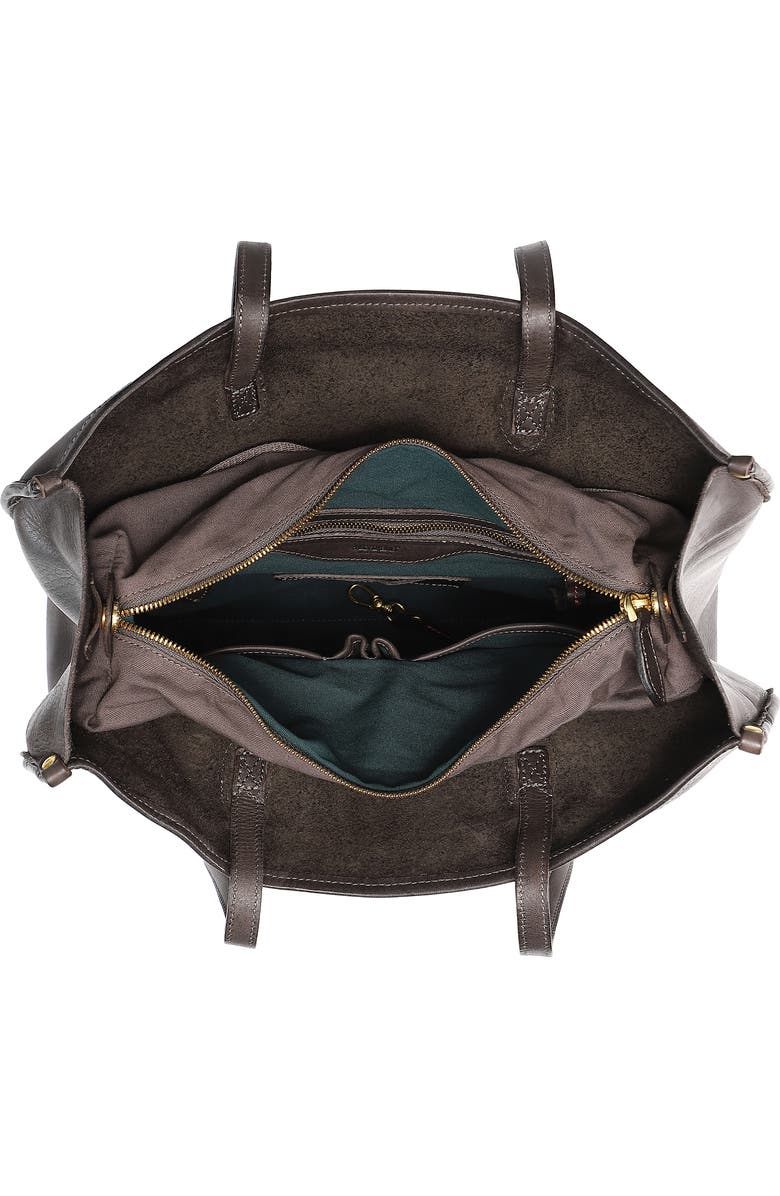 OLD TREND Clivia Genuine Leather Structured Carryall Tote, Alternate, color, Grey