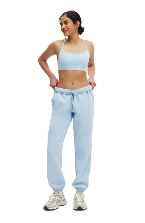 Cotton On Body Active Plush Essential Gym Sweatpant In Blue