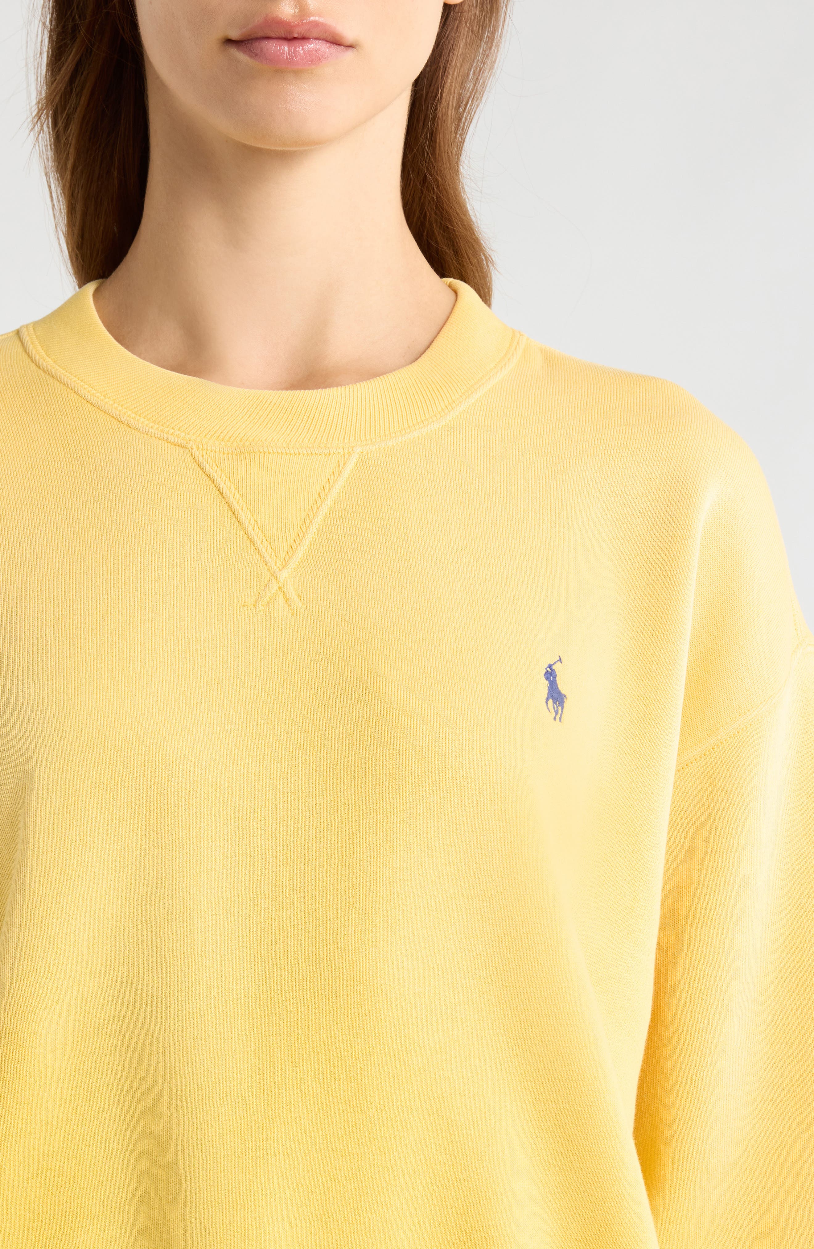 Polo Ralph Lauren Fleece Crewneck Sweatshirt (Women) | Nordstrom