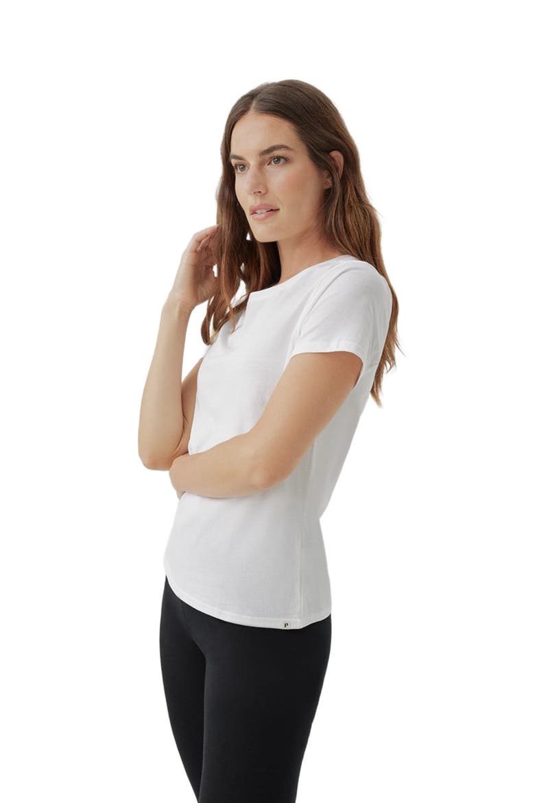 Organic Cotton Softspun Crew Neck Tee, Alternate, color, White
