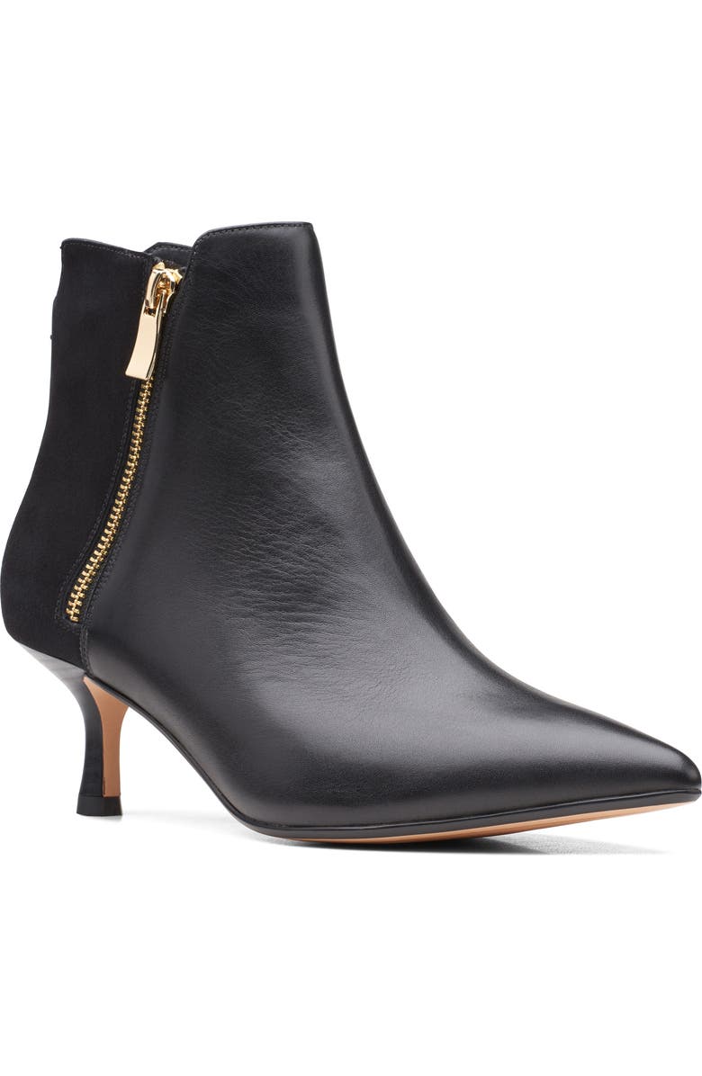 Clarks<sup>®</sup> Violet Zip Bootie, Main, color,