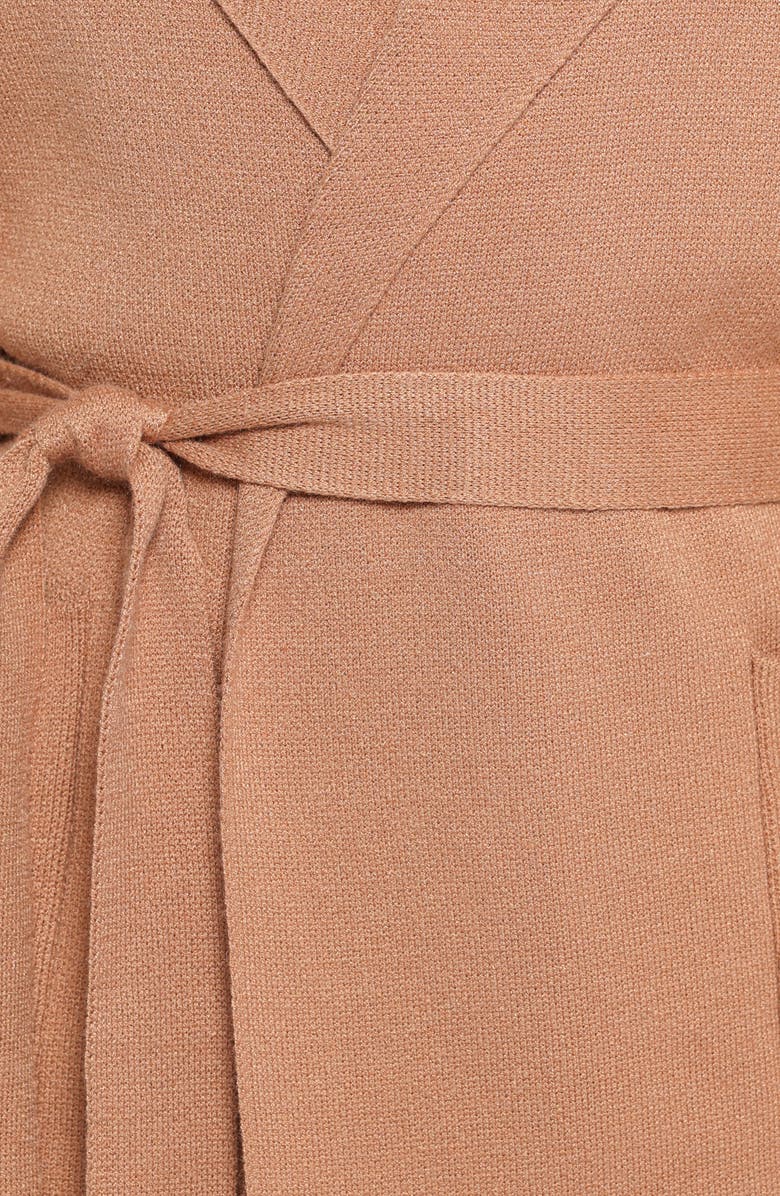 Petal & Pup Corio Tie Waist Coatigan, Alternate, color, Tan
