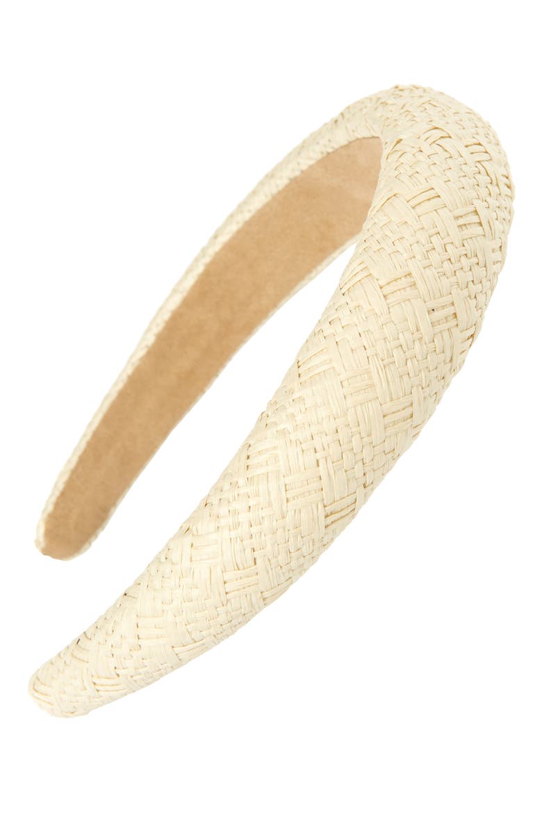 Woven Headband, Main, color, IVORY