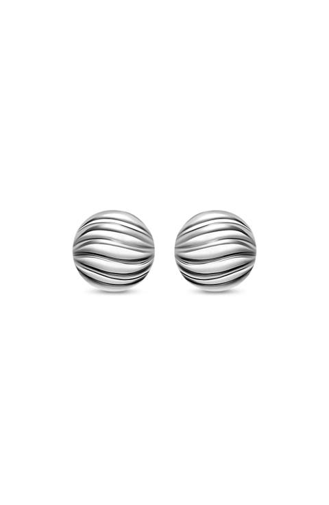 Sculpted Cable Stud Earrings