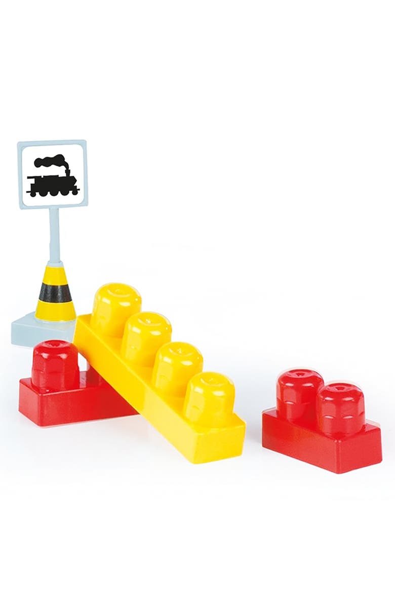 Dolu Train Set 89 Pcs Blocks Assembly Station & Tracks, Ages 18Mo+, Alternate, color, Multicolored