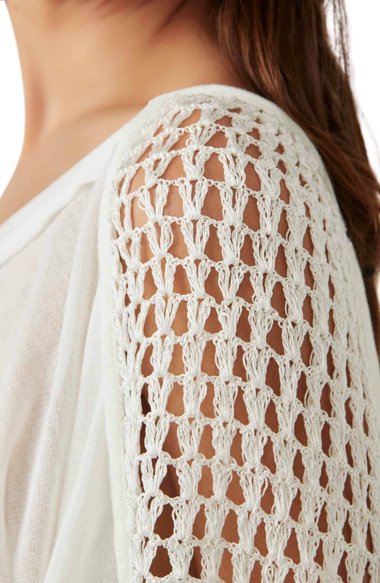 Free People Castaway Open Stitch TopP.**, Alternate, color,