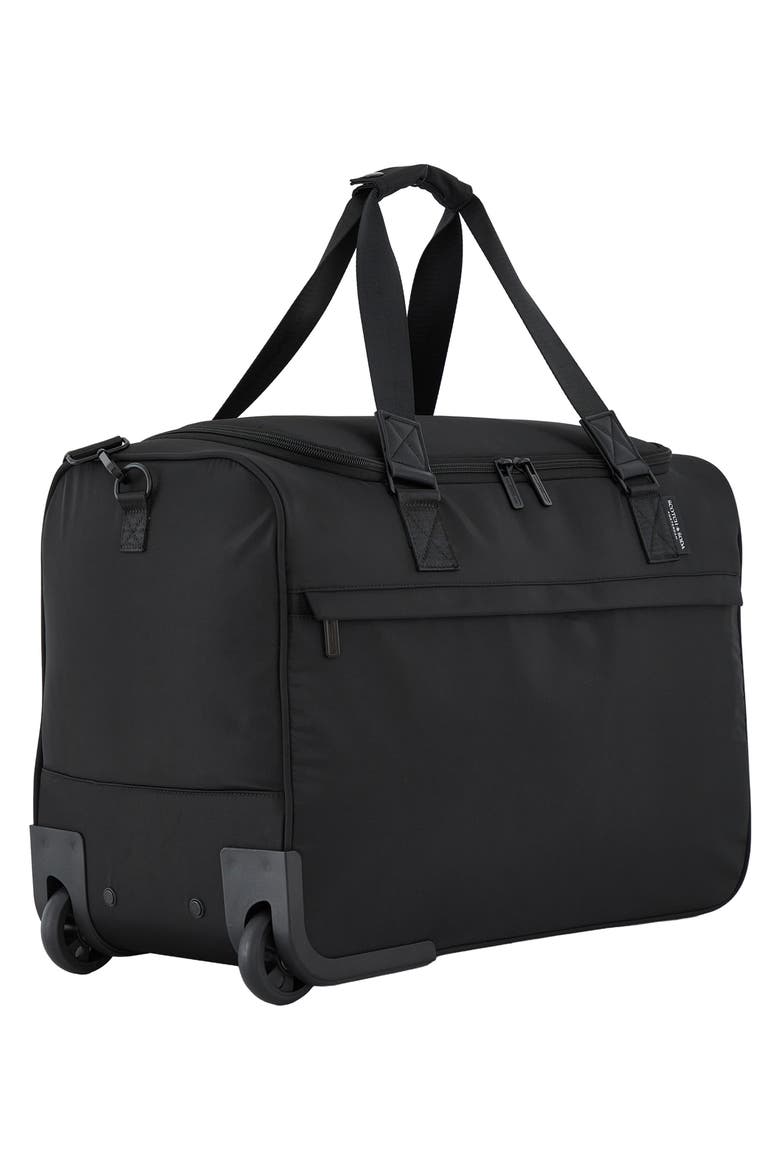 Eindhoven Rolling Weekender Bag, Alternate, color, BLACK