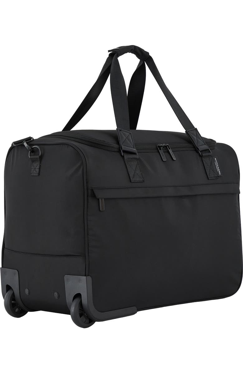 Scotch & Soda Eindhoven Rolling Weekender Bag, Alternate, color, Black