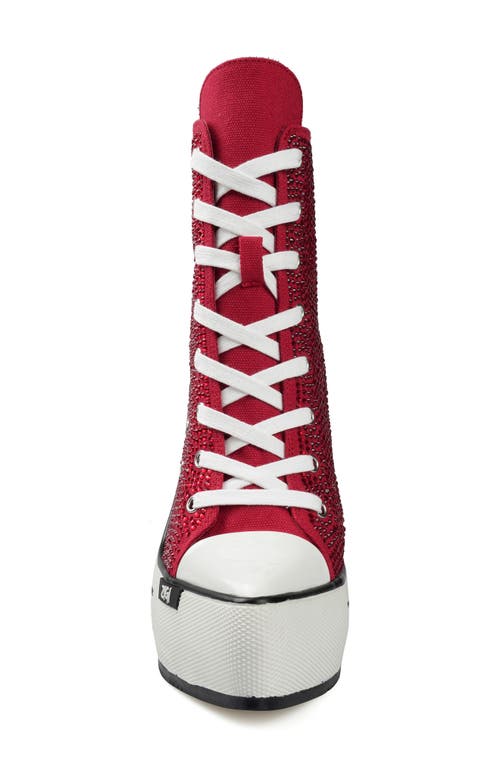 Zigi Adiel Platform Bootie In Red